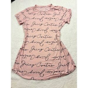 Juicy Couture Pink Script Midi Dress